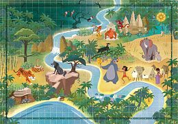 Puzzle Clementoni 1000 pieces: Fairy tale maps. The Jungle Book