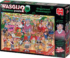 Puzzle Jumbo 2x1000 pieces: Wasgij. Gingerbread Display Case (Christmas 18)