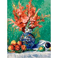 Painting by numbers Snow White: Renoir. Still life with flowers and fruits