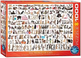 Puzzle Eurographics 1000 pieces: the World of cats