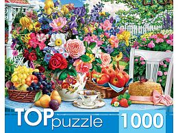 TOP Puzzle 1000 Pieces: Summer Still Life and Hat