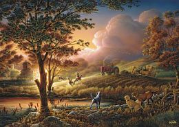 Schmidt 1000-piece puzzle: T.Redlin. Productive fields