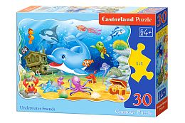 Jigsaw puzzle Castorland 30 pieces: Underwater friends