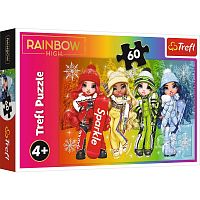 Trefl Puzzle 60 pieces: Joyful Dolls, Rainbow High