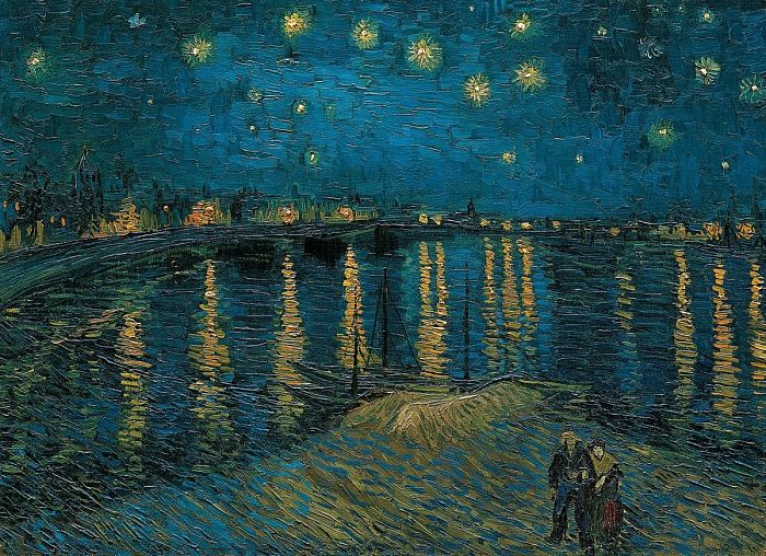 Jigsaw puzzle 1000 pieces Clementoni van Gogh. Starry night over the Rhone 39344