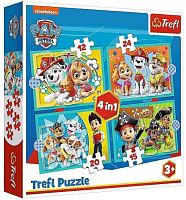 Trefl Puzzle 12#15#20#24 Details: Puppy Patrol Team