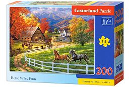 Puzzle Castorland 200 items: Farm horse valley