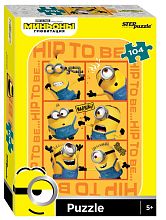 Step puzzle 104 pieces: Minions. Gruvitation