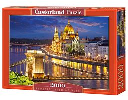 Puzzle Castorland 2000 details: Budapest at dusk