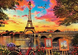 Educa puzzle 3000 pieces: Sunset in Paris