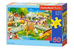 Jigsaw puzzle Castorland 60 pieces: Zoo