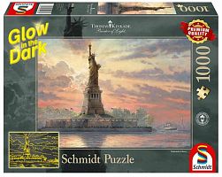 Puzzle Schmidt 1000 pieces fluorescent: Statue of Liberty