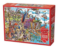 Cobble Hill 1000 Pieces Puzzle: Humor - Viking Village