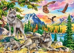 Castorland 300 Pieces Puzzle: The Family of Wolves