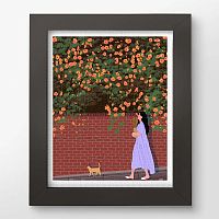 Pintoo 500-piece puzzle: CHEROK. Walking with a cat
