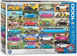 Eurographics 1000 parts Puzzle: VW Beetle - Places from the past