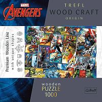 Wooden Trefl Puzzle 1000 Pieces: The Marvel Comics Universe