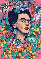 Educa 500 Pieces Puzzle: Long Live Life, Frida Kahlo