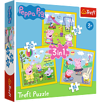 Trefl Puzzle 20#36#50 Details: Peppa's Happy Day