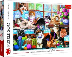 Trefl 500 Puzzle Pieces: The Feline Family