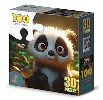 3D Jazzle Puzzle 100 Pieces: Little Panda