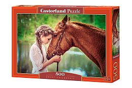 Puzzle Castorland 500 items: Girl and horse