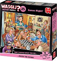 Jumbo 1000 pieces Puzzle: Wasgij. Game Night (Destiny 25)