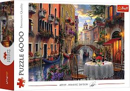 Puzzle Trefl 6000 details: a Romantic dinner