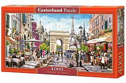 Puzzle Castorland 4000 details: the charm of Paris