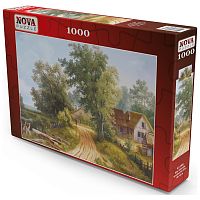 Nova 1000 Pieces Puzzle: An ordinary day on a village road