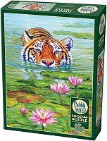 Cobble Hill 1000 Pieces Puzzle: Tiger in the Land of Lotuses