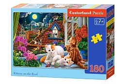 Castorland Puzzle 180 pieces: Kittens on the roof