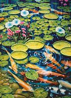 Cobble Hill 1000 Pieces Puzzle: Goldfish Pond