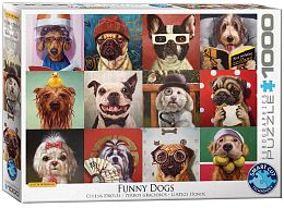 Puzzle Eurographics 1000 items: Funny dogs, Lucia Heffernan