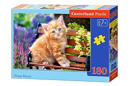 Puzzle Castorland 180 details: Ginger kitten