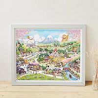 Pintoo puzzle 2000 pieces: YUKAN. Maneki-Neko Village