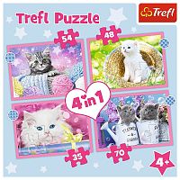 Trefl 35#48#54#70 Puzzle pieces: Funny Kittens (MARKDOWN)