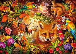 Schmidt 1000-piece puzzle: Flowers, fur and feathers