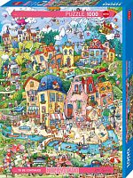 Heye 1000 Piece Puzzle: Happytown. Good morning!