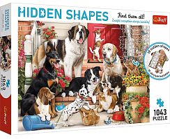 Trefl 1043 Puzzle details: Dogs play