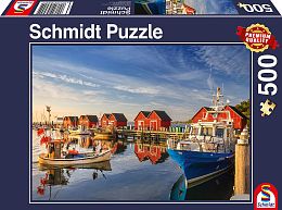 Puzzle Schmidt 500 details: Harbor in a fishing village