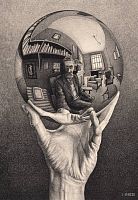 Puzzle Clementoni 1000 pieces: Escher. A hand with a reflective sphere