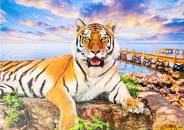 Artpuzzle 1000 Pieces Puzzle: Predatory Tiger
