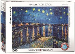 Eurographics 1000 Pieces Puzzle: Starry Night over the Rhone