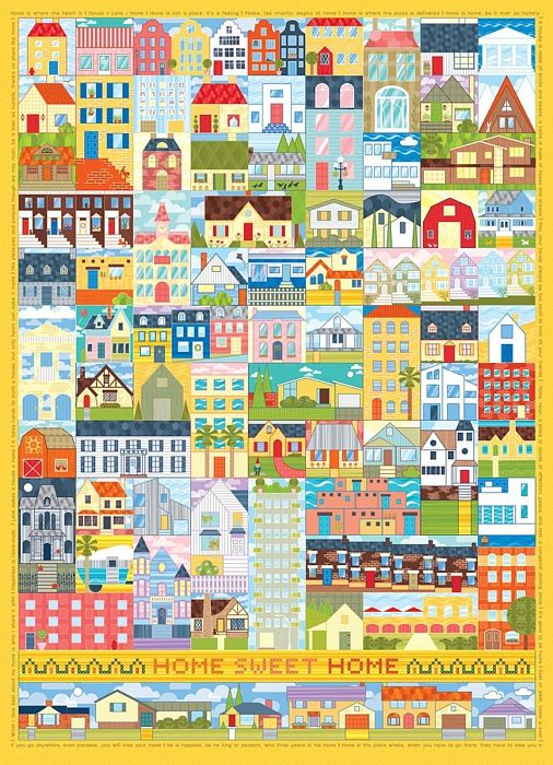 Puzzle Cobble Hill 500 details: Home, sweet home 85097