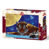 Puzzle Art Puzzle 500 items: tiger moon