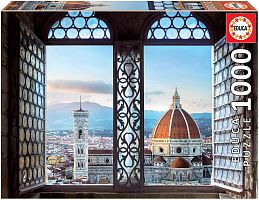 Puzzle Educa 1000 pieces: Views of Florence, Italy