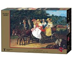 Puzzle 1500 Stella: Bryullov A.P. Walking in a wheelchair