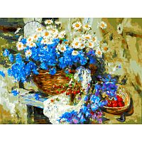 Painting by numbers Snow White: A basket of wildflowers