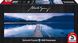 Puzzle Schmidt 1000 parts: the panorama of Lake Wakatipu, New Zealand